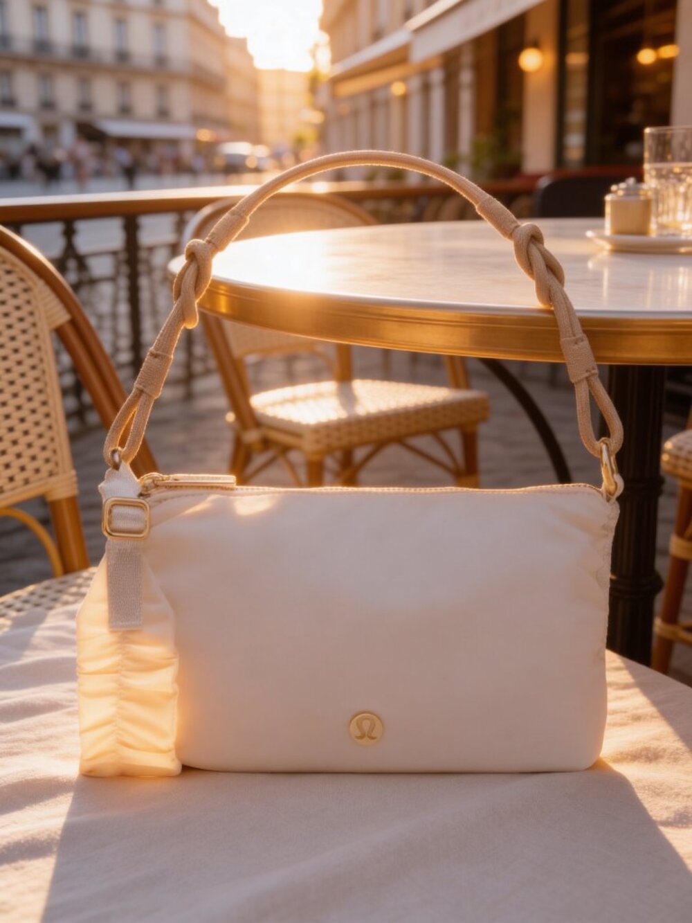 lululemon athletica Cream Shoulder Bag